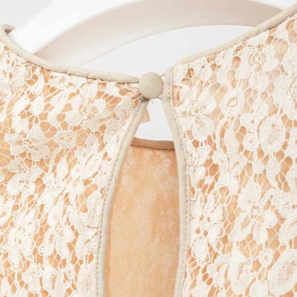 Chloe AW/12 Runway Chalk Silk Lace Blouse - Picture 7 of 8